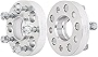SCITOO 5x110 Wheel Spacers 1 inch Thick Hub Bore 65.1mm with 12x1.5 Studs, Silver 5 Lug Wheel Spacers Fit for 200 2015-2017 for 9-3 1999-2011 - 2Pcs