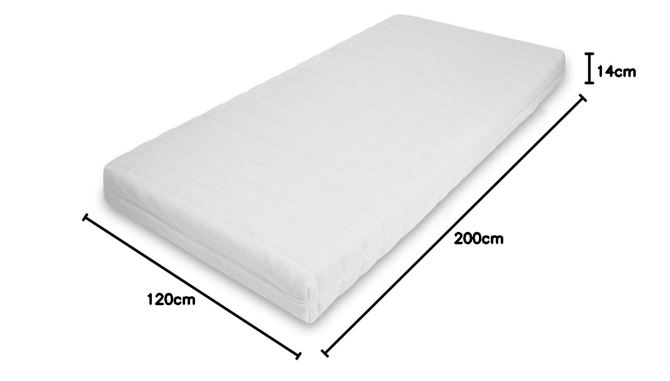 MSS e.K. Kinderbett-Matratze Komfort inkl. versteppten Bezug - 120 x 200 cm