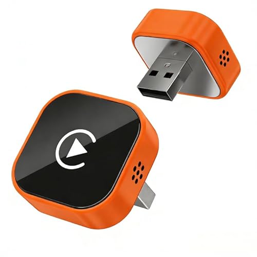2026 Wireless Car Adapter USB-C/Type-C, Plug & Play, Orange
