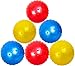 AppleRound 6-Pack of 7-inch Knobby Balls with 1 Air Pump - Fun Sensory Toy for Babies and Toddles, Party Favors, Inflatable Bouncy Balls
