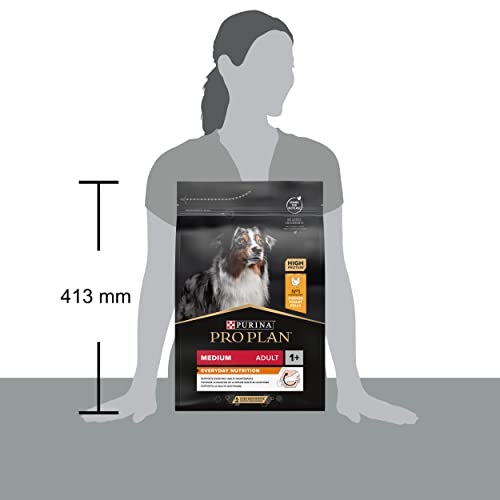 Pro Plan Medium Adult Everyday Nutrition, Hundefutter trocken, reich an Huhn, 1er Pack (1 x 3 kg)