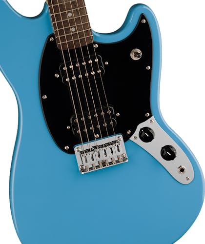 Image of Squire Sonic Mustang Electric Guitar, California Blue, Laurel Fingerboard