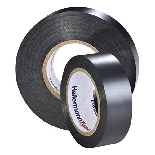 HellermannTyton 4031026550497 - Cinta aislante de PVC (38 mm x 20 m), color negro