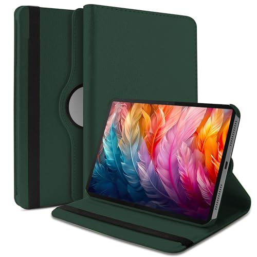 Image of TGK 360 Rotatable Smart Flip Cover for Lenovo Idea Tab Pro 12.7 Inch 2025 TB-373FU TB-375FC Tablet Case (Dark Green)