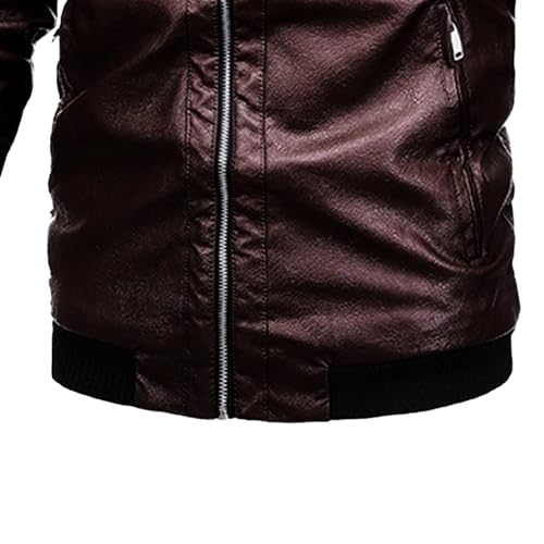 Chaqueta para hombre con forro polar y cuero sintético miniatura 6