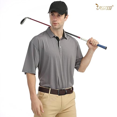 Image of JASGOOD Stretch Belt for Men, Men Women Elastic Woven Braided Belt 1 3 /8 Casual Belt Golf Belt for Jeans Pants