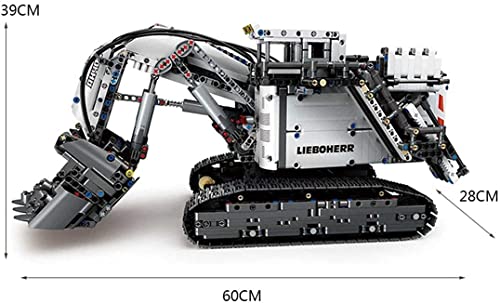 YLPCK Bagger Bausteine Bausatz mit App / 2,4 GHz Fernbedienung, 4062 Teile Konstruktionsspielzeug Kompatibel mit Lego… – Bild 5