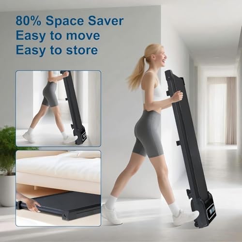 Image of BARWING Foldable Incline Walking Pad 3.0 /3.5 HP Treadmills for Home, 7.5 /8.5 MPH Under Desk Treadmill with Handles, Foldable Treadmill with Quiet Brushless, 330 LBS Weight Capacity