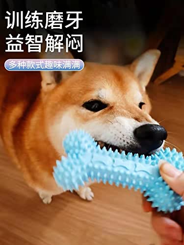 CAMITER Hundespielzeug, Kauspielzeug für Hunde, Aggressives Kauspielzeug für Welpen/kleine, mittelgroße Hunde mit Ball und Baumwollseilen Interaktives Hundespielzeug-Seil Kauen(7 Stück) (Blau)