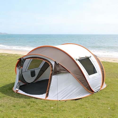Carpa instantánea para 6 personas beige miniatura 1