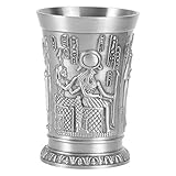  1stk Weinglas Vintage Kelch Aus Metall Tiki-becher Aus Metall Cocktail-schnapsglas Espresso-martini-gläser Antikes Schnapsglas Hawaii-tiki-becher Vase Flüssig Kugelstrahlen Bankett