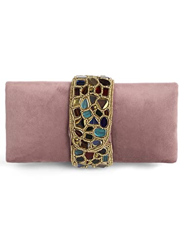 Image of Aheli Clutch Purses Gift for Women Handmade Evening Sling Handbag Stylish Bridal Fashion Bag