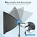 UBeesize Softbox Photography Lighting Kit, 16” x 16” Continuous Lighting Kit with 40W E27 Socket 6500K Bulb, Professional Photo Studio Lighting for Video Recording, Portrait Shooting