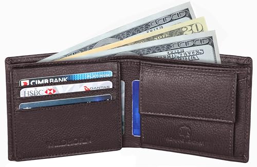Image of WildHorn Rfid Protected Leather Wallet For Men, Dark Brown