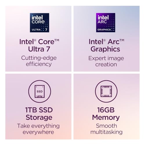 Image of Lenovo Slim 7i Aura Edition 2025 Copilot+ PC Core Ultra 7 256V 14 inch OLED 16GB 1TB Luna Grey + Microsoft 365 Personal 12-Month Subscription Bundle