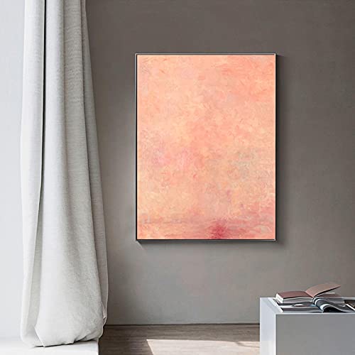 Art abstrait rose affiche deco nordique toile marbre colore 50x70cm