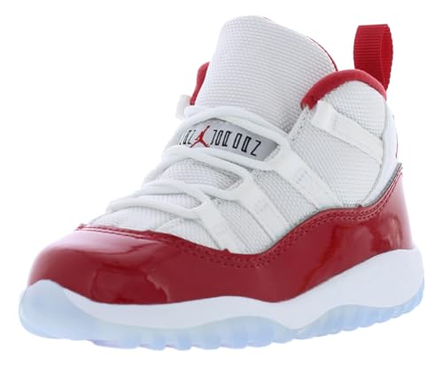 NIKE Jordan Toddler Air Jordan 11 TD 378040 116 Cherry - Size 7C, White/Varsity Red/Black