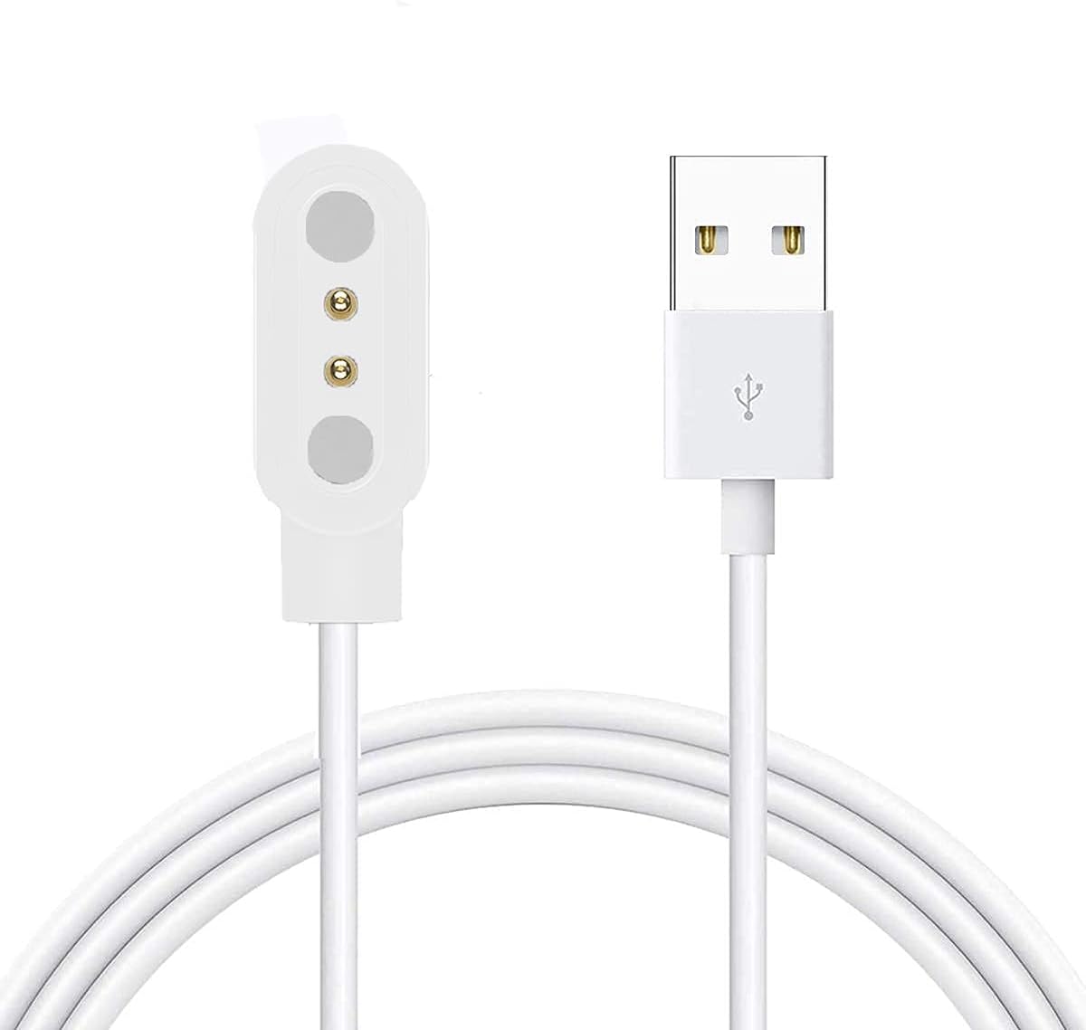 Compatible with EIGIIS KE3 Smartwatch Charger, Magnetic Replacement Charger Compatible with EIGIIS, KLOGIPOW, JELLOO, WitUser, VOPOCO, LaNikar DWTKE3, KE2, KE3, EW5 Smart Watch (White)