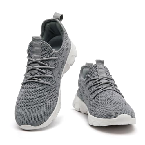 Image of Mens Slip On Walking Shoes Non Slip Running Shoes Lightweight Breathable Tennis Sneakers Fashion Casual Gym Trainers
