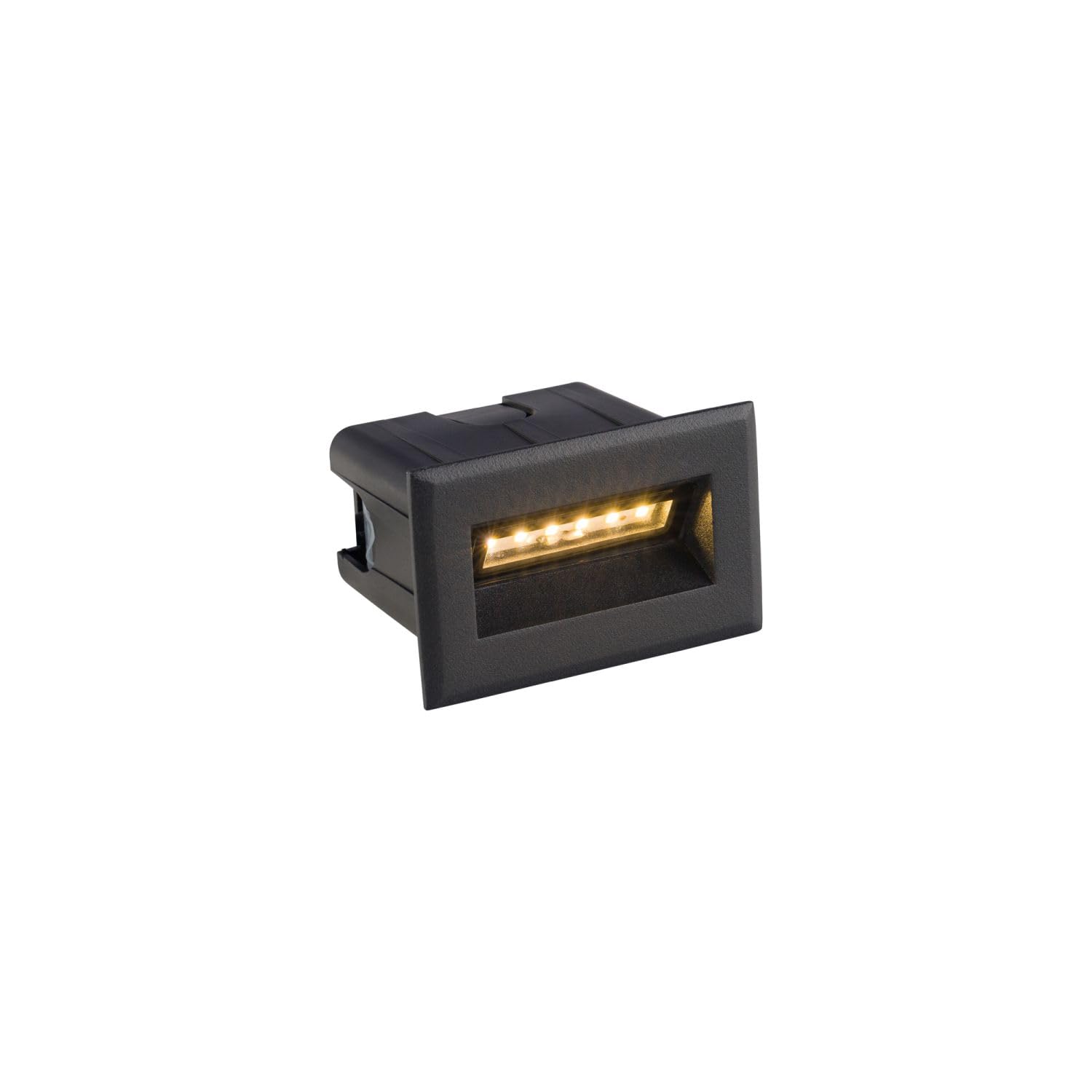 Licht-Erlebnisse LED Einbauspot Schwarz Aluminium IP65 Außen Eingang Garten 3000 K rund funktional B:8 cm Balkon Terrasse Einbauleuchte Modern