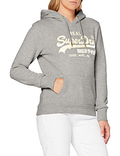 Superdry Vl Luster Hood Br Felpa con Cappuccio