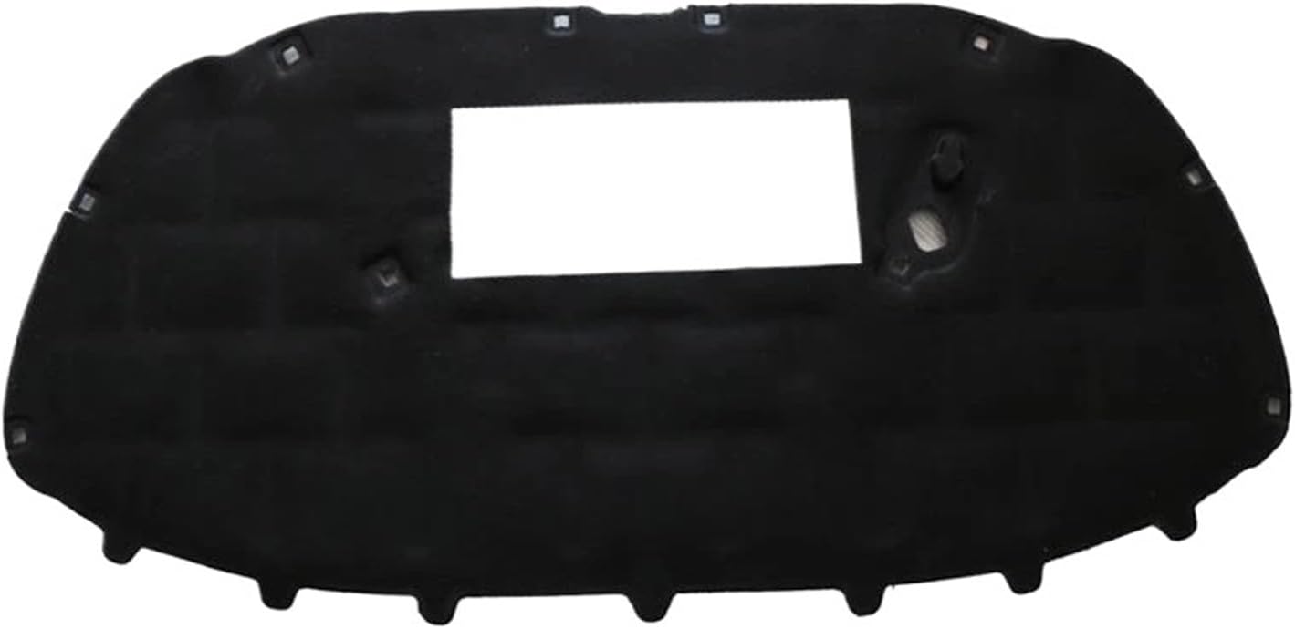 Compatible For VW POLO 2011-2019 Front Hood Engine Sound Insulation Pad Cotton Soundproof Cover Thermal Heat Mat(Black aluminium foil)