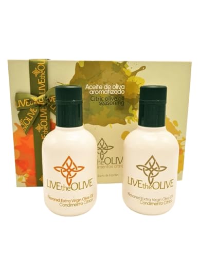 olivaoliva - LIVEtheOLIVE | Huile d'olive parfumée - Coffret condiments agrumes 2 x 250 ml