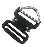 TXZWJZ Metal Buckle 50mm/2' D-Ring Heavy Duty Tactical Belt Quick Release Buckle