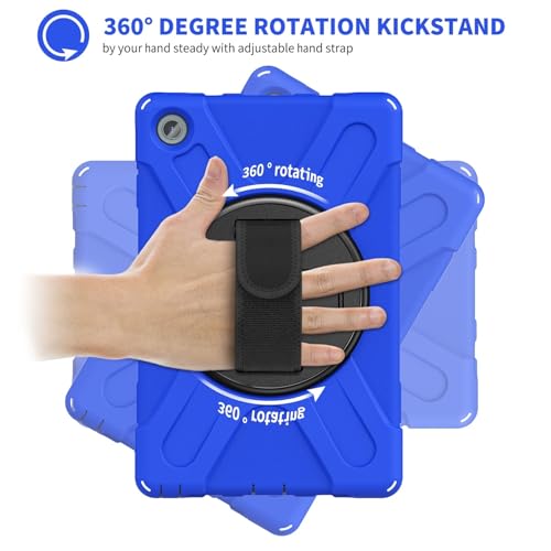 Funda para Lenovo Tab M10 Plus 3a Gen con protector pantalla azul 2