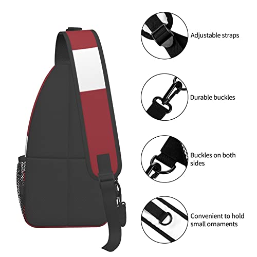 Morrales De Senderismo Unisex Con Bandera Letona miniatura 6