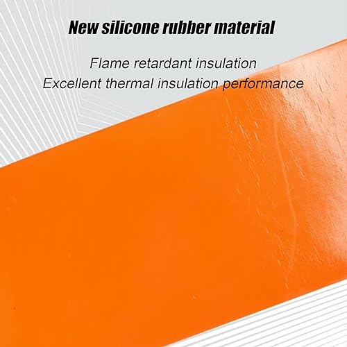 Genérico Calentador eléctrico Industrial de bidones con Cinta calefactora de Silicona para bidones de Aceite, Cubos, anticongelante, protección Ajustable, Calentador Industrial de Caucho de Silicona
