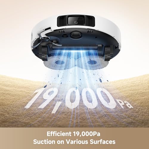 Image of Mova P50 Ultra Robot Vacuum Cleaner with Flexible Mop, 19,000 Pa Suction Power with Anti-Tangle Brush, Corner and Edge Cleaning, 167℉ Automatic Cleaning & Self-Drying & Cleaning, Auto Empty & Refill