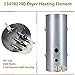 Monkemon 134792700 Dryer Heating Element, 137032600 Thermal Limiter and 3204267 Thermostat Compatible with Electrolux Frigidaire Dryers, Replacement PS2349309 AP4368653 AP4368739 PS2349395 and AP21314