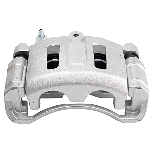 Image of TRQ Front Left Brake Caliper w /Bracket Drivers Side