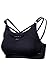 Sundried Deportes para Mujer Sujetador inconsútil de Cultivos Top Training Running Cross (Negro, M)