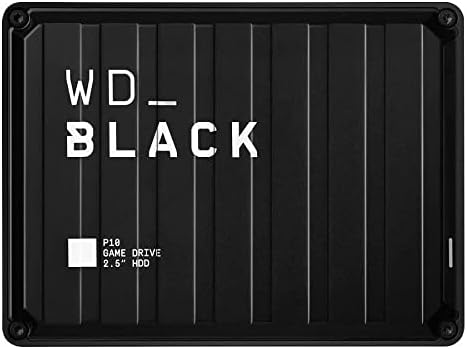 WD_BLACK 2TB P10 Game Drive - Portable External Hard Drive HDD, Compatible with Playstation, Xbox, PC, & Mac - WDBA2W0020BBK-WESN
