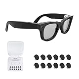 12枚 LED 遮光ステッカー Ray-Ban Meta Wayfarer/Skyler/Headliner (Gen 2) & Oakley Meta HSTN スマートグラスアクセサリーと互換性あり 低粘着性 再貼り付け可能 ブラックアウト LEDライト カバー ステッカー