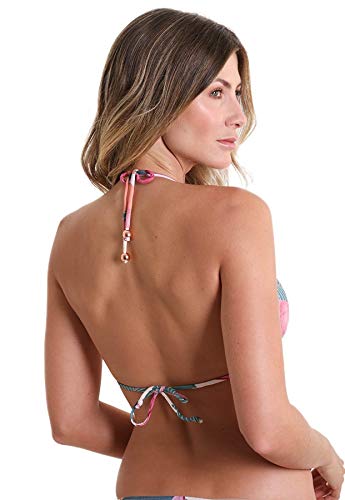 Top Biquíni Avulso bojo removível Cortininha Jardim Secreto - Rosa M