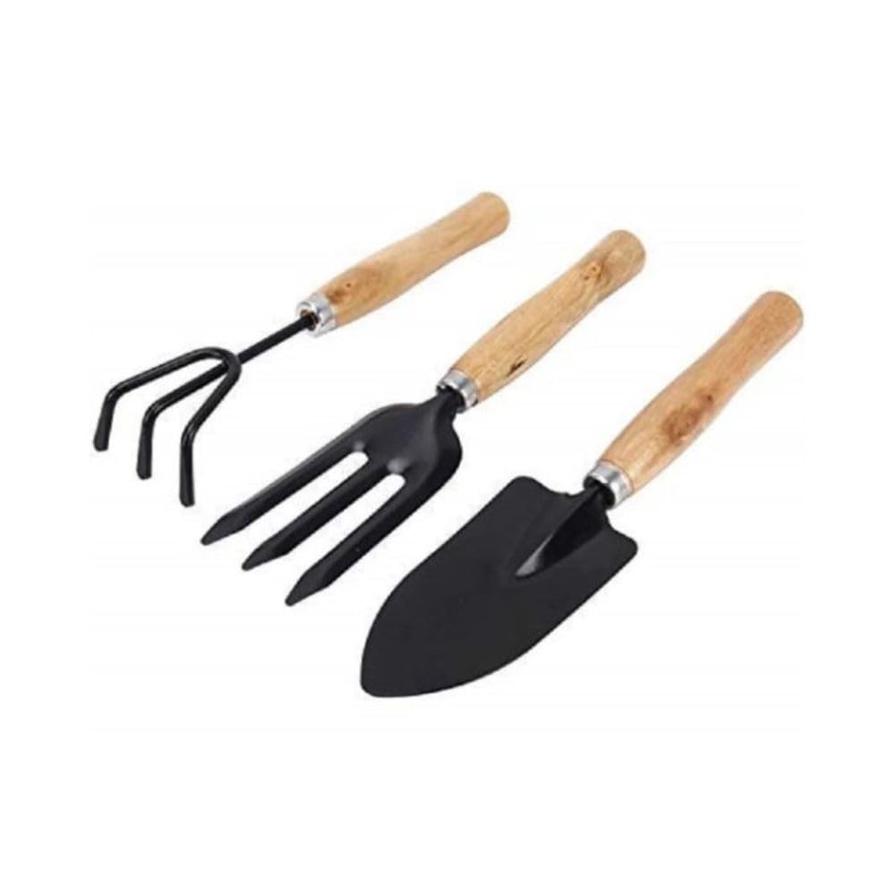 New Creative Gardening Mini Hand Tools for Women, Small Home Garden/Plants Indoor and Outdoor use, Wood Handles with Metal Head/Hand Cultivator, Small Trowel and Garden Fork (Set of 3 / 3pcs) (B0C4YCPZ93) Amazon Price History, Amazon Price Tracker