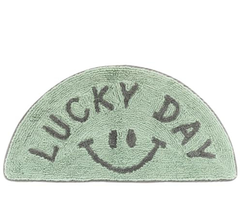 X}C Z~T[N oX}bg, փ}bg, 35×70cm, 'BE HAPPY'fUC, Rbg (O[)