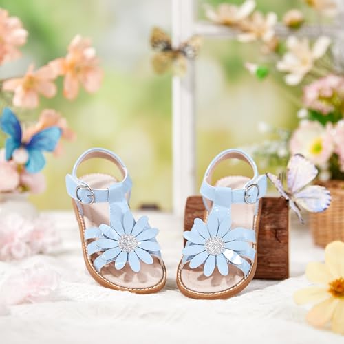 Image of Kiderence Toddler Girls Sandals Little Girls Kids Summer Shoes Toddler Sandals
