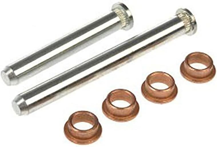 Rear Door Hinge Pin and Bushing Kit fits Dodge D100,D150,D250,D350,W150 1984 1985 1986 1987 1988 1989 1990 1991 1992 1993 Replacement 6500975, 6500976, 4615311 2Pcs