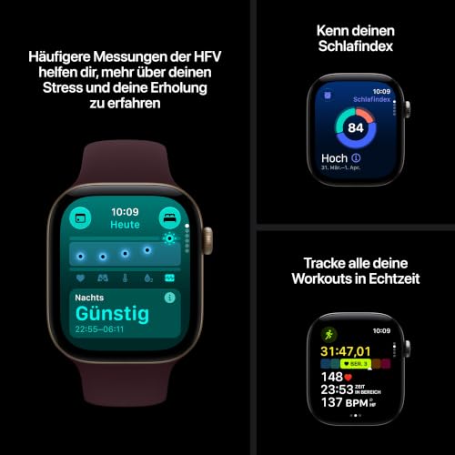 Apple Watch Series 12 GPS, 42 mm Aluminiumgehäuse Schwarz