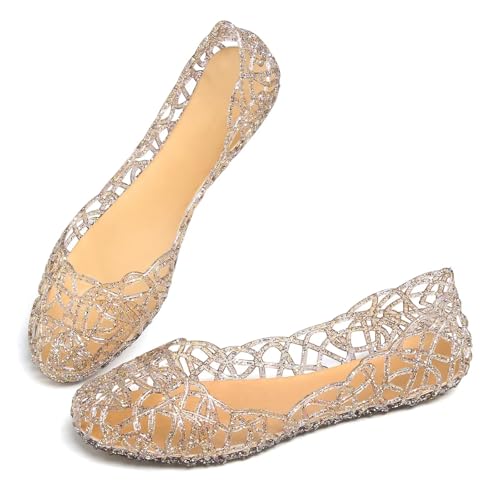 Image of Dear Time Women Flat Heel Summer Beach Jelly Shoes