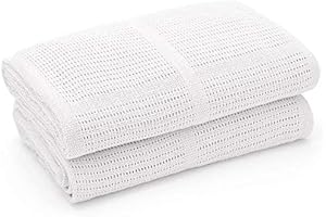 Ultra-Soft Organic Cotton Cellular Baby Blanket 2-Pack