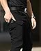 LRYXXX Men's Tactical Pants Stretch Waterproof Fabric Durable Cargo Pants for Hiking Casual Work Multi Pockets (No Belt),Black