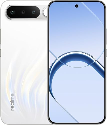 realme 16 5G Smartphone 6+256GB, Air White, Pantalla 6,57 Pulgadas, Display AMOLED 120Hz, Carga 45W, Batería 6550mAh, Cámara Dual 50MP+2MP, Dimensity 6400 Turbo, Dual SIM, NFC, IP69