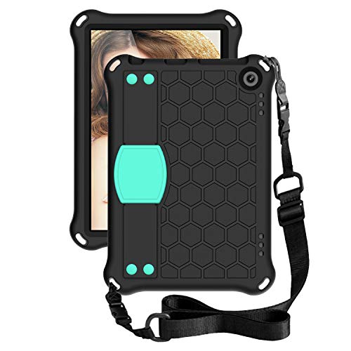 Amazon Kindle Fire HD8 / HD8 Plus (2020) �^�u���b�g�P�[�X �q���p ��v �y�� EVA&PC �ϏՌ� �n���h���X�^���h�J�o�[ �V�����_�[�X�g���b�v