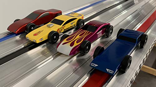 Maximum Velocity Derby Car Kits, Shaped | Bulk Pack (12) | Pre-Shaped Pine Block Kits Includes Wheels & Axles | Pinewood Car Kits #TOP6