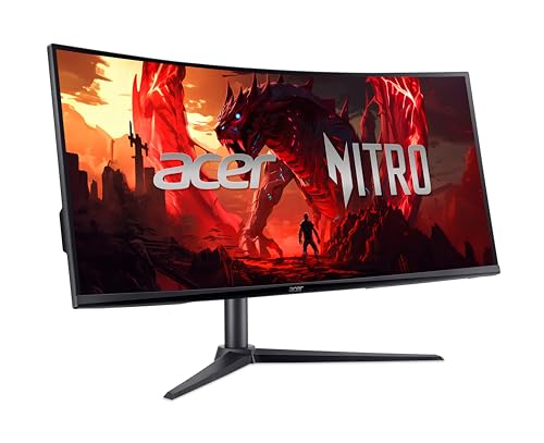 Acer Nitro XZ340CU J0bmiiphx XZ0 Series écran LCD jeux incurvé 34 3440 x 1440 UWQHD 250 cdm² HDR10 1 ms 2xHDMI DisplayPort haut parleurs - vue 3